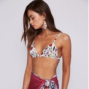 Stone Cold Fox 100% silk bra. NEW